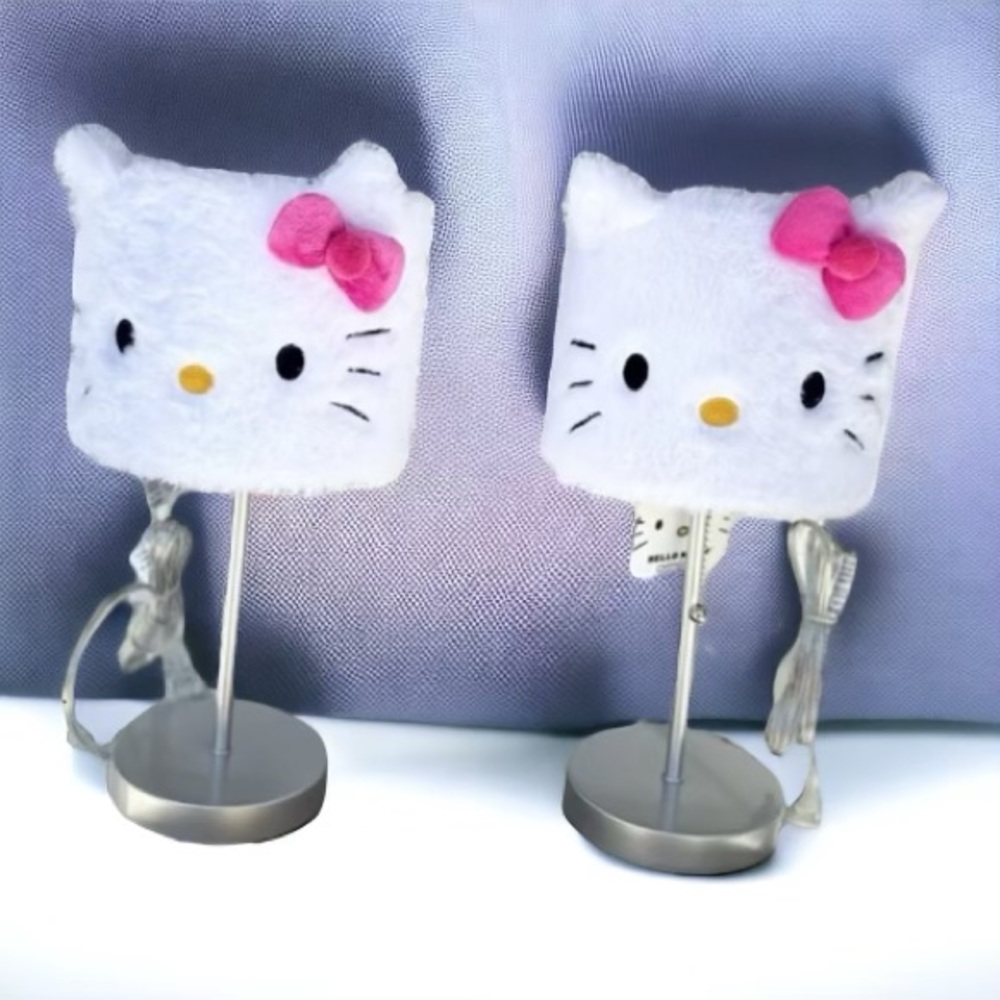Hello Kitty Plush Lamp Set